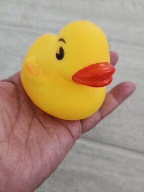 Classic Yellow Rubber Duck with Orange Beak